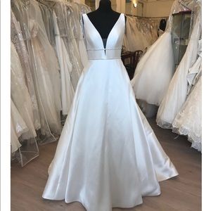 Blue by Enzoani Mikado Wedding Gown Leandra